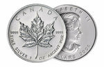 Silver Canadian Maple Leaf 1 ozt