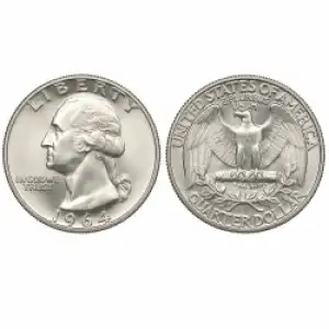 US 90% UNC JUNK SILVER ROLL - Pre 1965 - Quarter
